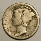 1926 S Mercury Dime 90% Silver VG-Details   "Actual Coin Pictured - Not Cleaned"