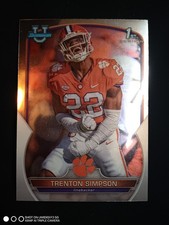 2022 Topps Bowman University 1st Clemson Trenton Simpson #45