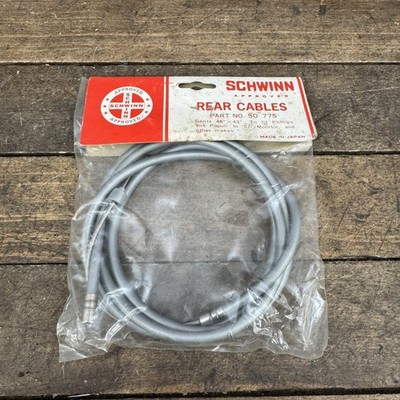 Vintage Schwinn Rear Brake Cable Set Gray Housing NOS 50 775 Gents 48x43 Bike
