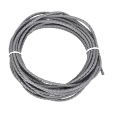 Braided Leather Cord, 3mmx5m Round Faux Leather Bolo String, Light Gray
