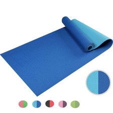 Floral Fitness Mat: Extra Thick Non-Slip Exercise Yoga Mat with Strap