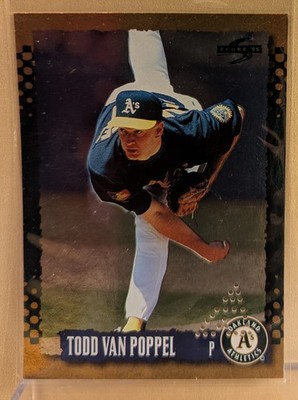 1995 Score GOLD RUSH PUNCHED #210 Todd Van Poppel Athletics RARE REDEEMED PARALL
