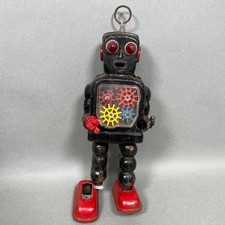 Vintage 1960's KO Yoshiya Japan High Wheel Robot Tin Litho Wind-Up PARTS/REPAIR