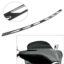 Cut Fairing Windshield Trim Fit Harley Electra Glide FLHT FLHTC FLHX 96-13 Black