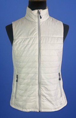 EMS Puffer Vest Women's Medium Off White Primaloft Pertex Microlight Full Zip
