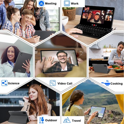 Tablet Android 11 Zoll Neuestes mit 16GB+256GB+1TB Expand, 8600mAh, Support, O... - Bild 7 von 7