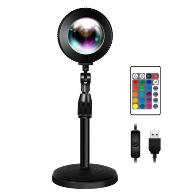 Sunset Lamp LED Projektionslampe Sonnenuntergang USB Lampe Farblicht RGB 4 Modi