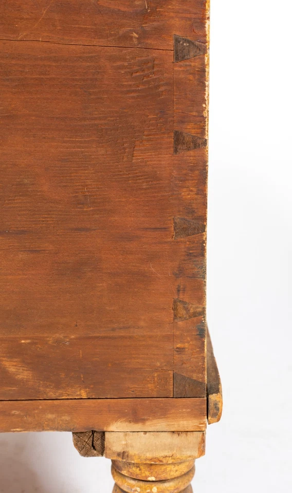 Cofre manta antiguo pintado en grano Pennsylvania Foto 2 de 4