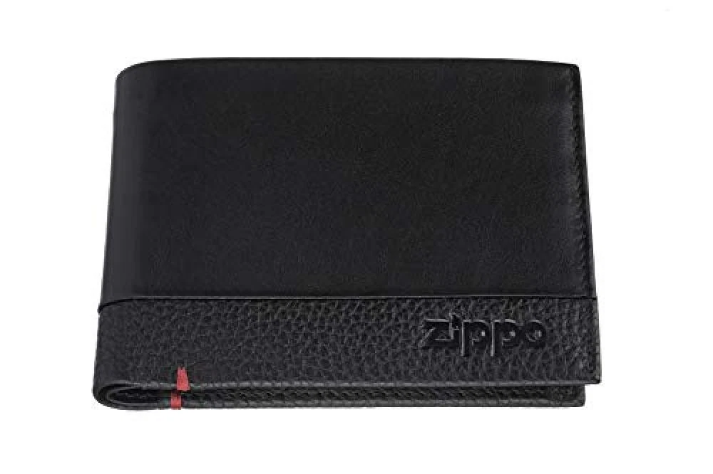 Zippo Leather double sided wallet Portamonete 10 centimeters Grigio (Grey Camouflage