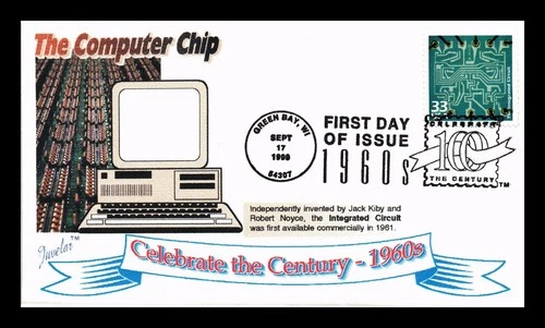 US COVER INTEGRATED CIRCUIT 1960S CELEBRATE CENTURY FDC JUVELAR LIMITED EDITION