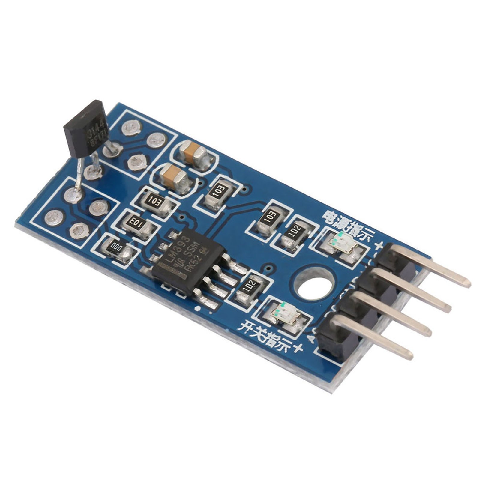 5x 3144E Effect Sensor Switch Speed Counting Sensor Module Magnetic Detector 3.3