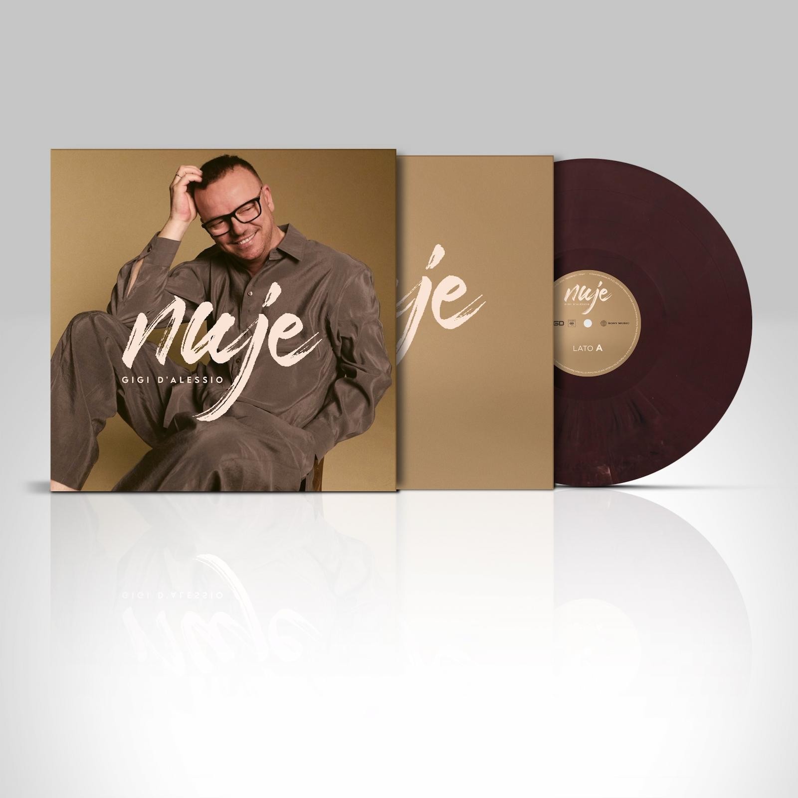 Gigi D'Alessio Nuje Colored Marbled Vinyl LP New And Sealed