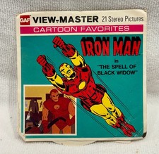 Vintage Marvel Iron Man View-Master GAF "The Spell of the Black Widow"