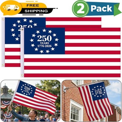 250-th Anniversary American Flag 3x5 Ft Outdoor Edition 1776- 2026 American Flag