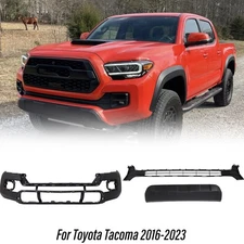 Front Bumper Cover Kit Compatible with Toyota Tacoma 2016-2023 Primed
