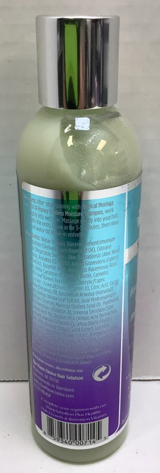 Acondicionador hidratante The Mane Choice Tropical Moringa aceite dulce y miel, 8 oz Foto 4 de 4