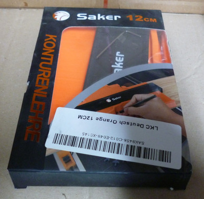 Saker Konturlehre - Profiwerkzeug orange 12cm / 5 Zoll - neuwertig in OVP