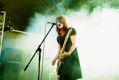 Blood Red Shoes Laura-Mary Carter Performing Live Onstage Old Music Photo