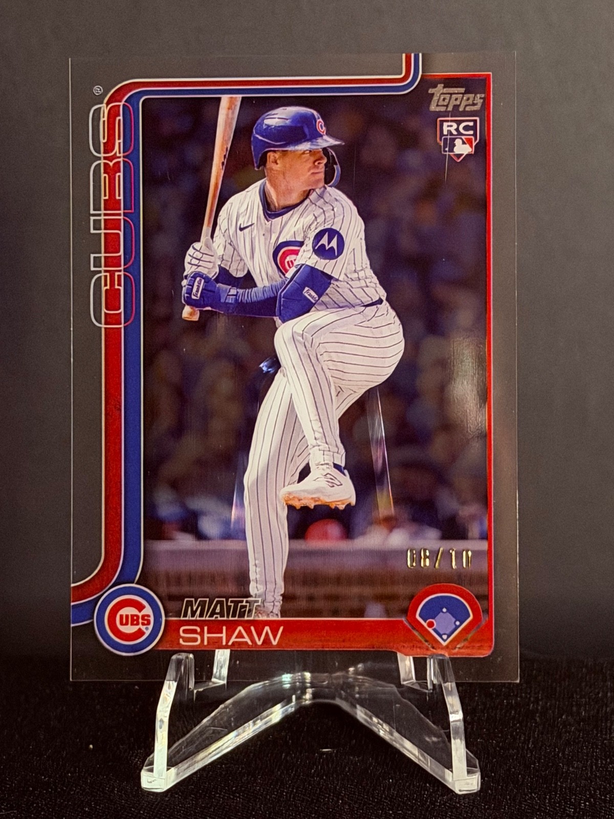 2025 Topps Update Series Matt Shaw Acetate Clear RC 8/10 #US200