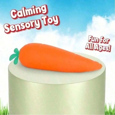 Sunny Days Jumbo Squeezy Carrot Orange Squ-ishy Toy Stress Relief Sensory EASTER