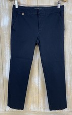 Lauren Ralph Lauren Black Label Stretch Women's Ankle Pants Sz 4 Navy Blue