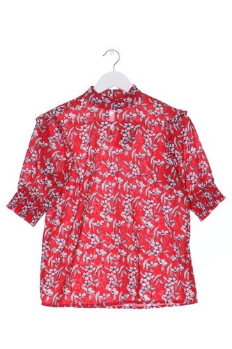 VILA Blusa de manga corta Mujeres Talla EU 34 rojo-blanco-azul look casual - Imagen 1 de 5