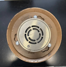 BESTCARE Floor Drain: Round, Stainless Steel, Satin, 9 in Overall Dia, 6 1/4 in