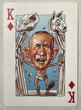 1996 Action Publishing Politicards Playing Cards Blue Back Ross Perot #KD