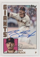 2019 Topps 1984 Topps Baseball Rookies Auto Ray Black #84R-RB Auto 0c2