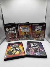 PS2 Guitar Hero  Bundle 2, Legend Of Rock , World Tour, Aerosmith, Rocks the 80s