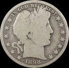 1898-O Barber Half Dollar silver 50c /VG