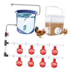 Complete Set Pipeline Automatic Chicken Waterer System(Accessories Included) 82