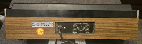 Vintage Akai CS-33D Cassette Deck Powers On Not Tested - Picture 7 of 12