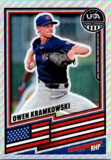 2026 Panini Stars & Stripes Prizm #100 Owen Kramkowski Base Prizms Silver