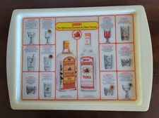 Vtg Gordon's Gin & Vodka Melamine bar serving cocktail tray mancave pub collect