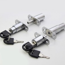 Secure Sliding Door Lock Zinc Alloy Material 32mm Cam Cylinder Includes Keys