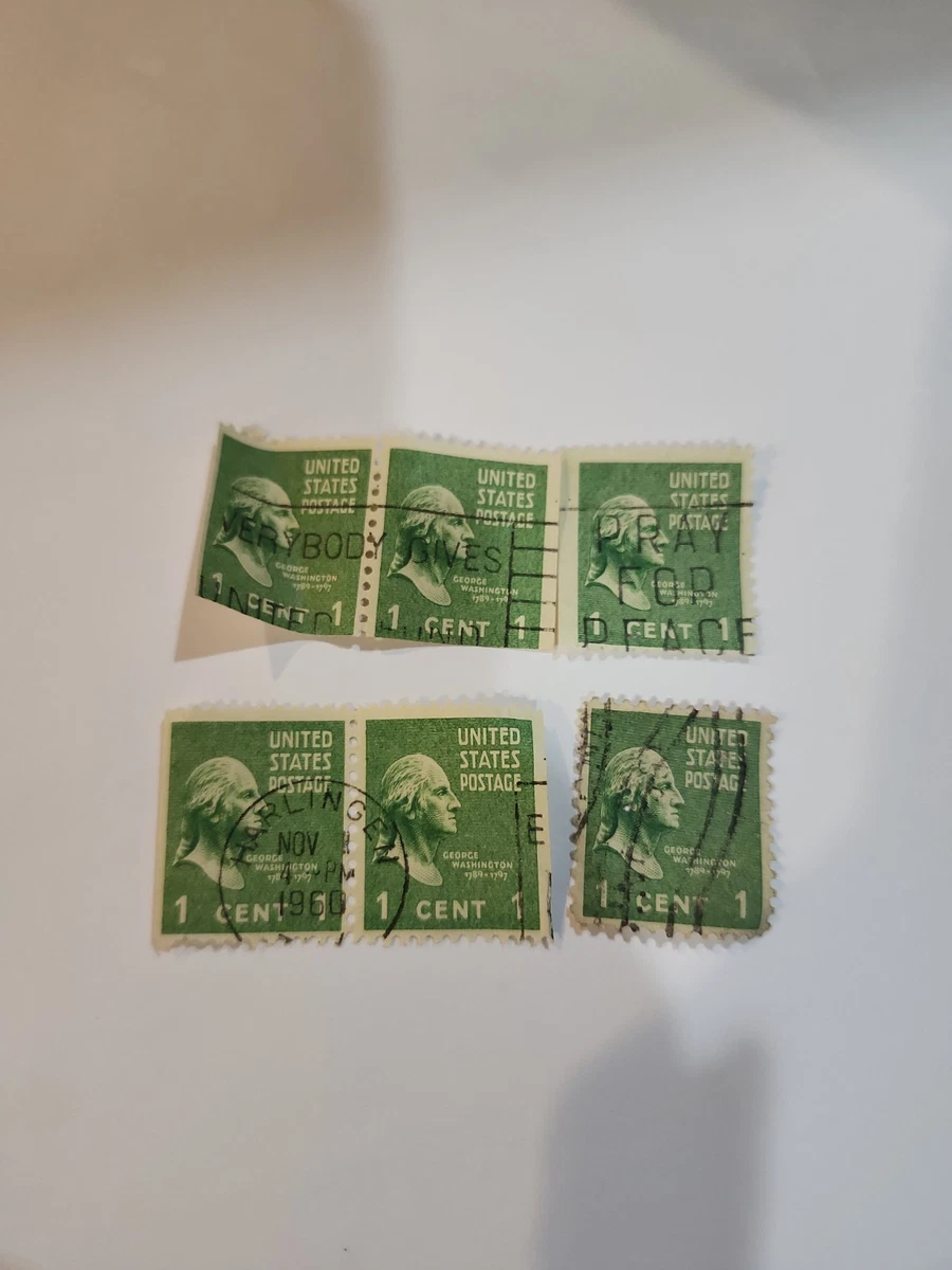 1 Cent Washington Green Used US Stamps (1901-Now) for sale | eBay