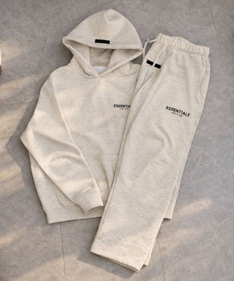 ESSENTIALS FEAR OF GOD Trainingsanzug Set 2-tlg Hoodie+Hose Beige L
