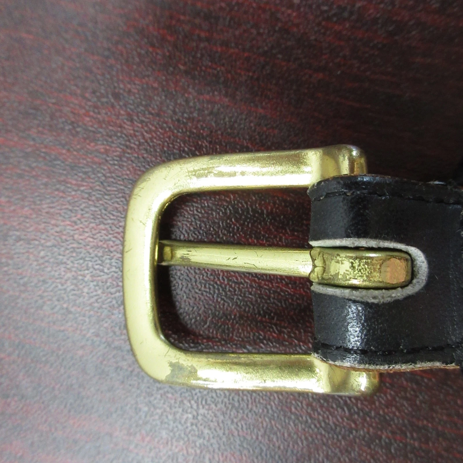 Cintura Coach vintage donna pelle media fibbia ottone massiccio USA guanto conciato anni 90