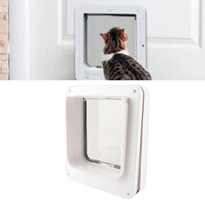 Smart Cat Door Automatic Sensing with Collar Activated Easy Installation Pet Doo