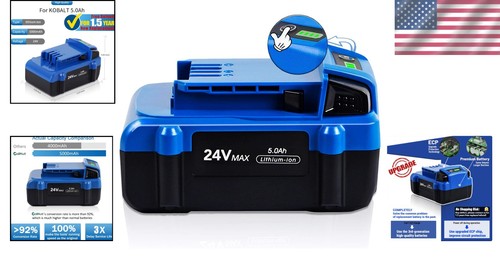 High Safety 24V 5.0Ah Battery for Kobalt Tools - Easy Installation Included - Picture 2 of 9