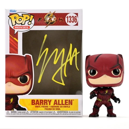 Ezra Miller Autographed The Flash Barry Allen #1336 POP! Vinyl Figure