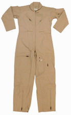 Flight Suit Flyers Coveralls 42 Long Tan USMC USAF USN Summer FR CWU-27P Uniform