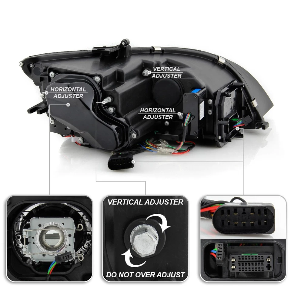 2008-2014 Audi TT [HID/Xenon w/AFS] LED DRL Sequential Turn Projector Headlights - Image 4 of 4