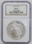 1881 S Morgan Silver Dollar $1 NGC MS66 - Amazing Swirling Luster