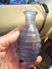 Ancien Flacon Verre Bleu à Parfum Ou Liqueur Huile ??? Bouteille  A sauver