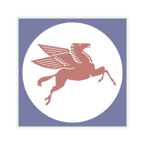 Mobil Gasoline Red Pegasus classic logo retro sign Kiss-Cut Sticker vinyl decal - Picture 8 of 13