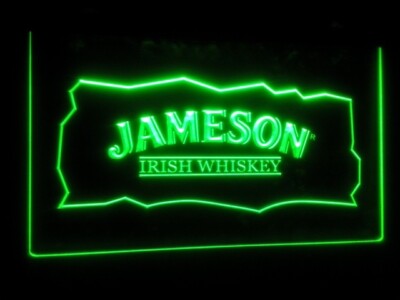 Whiskey Jameson club Bar Beer pub LED Neon Light Sign Home Decore size 12 x 8