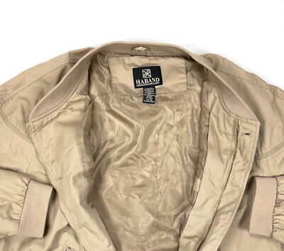 VTG 90s Beige Full Zip Bomber Jacket Adult XL Mod Retro VTG 90s Beige Full Zip Bomber Jacket Adult XL Mod Retro