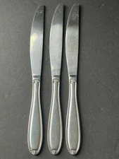 Pfaltzgraff Dinner Knife Set Of 3 MCM Stainless Steel Flatware